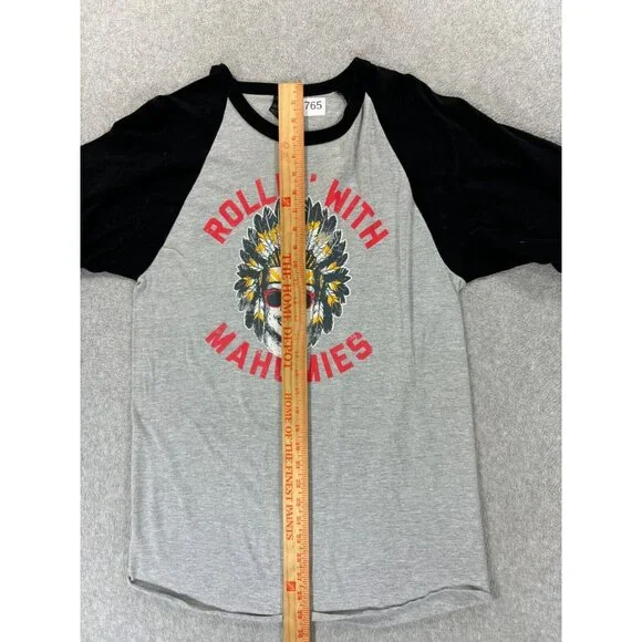 Kansas‎ City Chiefs ROLLIN WITH MAHOMIES Raglan Football Shirt (Men's Medium) - Picture 7 of 9